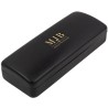 Black Hard Glasses Case with Grey Lining 160×65×33 mm - GAF1R-NG with the MJB logo stamped, view 1