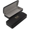 Estojo rígido para óculos preto com forro cinzento 160×65×33 mm - GAF1R-NG com o logótipo MJB estampado, vista 2