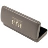 Grey Hard Glasses Case 160×65×33 mm - GAF1R-G with the MJB logo stamped, view 2