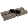 Estuche rígido para gafas gris 160×65×33 mm - GAF1R-G con el logotipo MJB estampado, vista 4