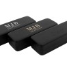 Kleines Hartschalen-Brillenetui schwarz 155×55×36 mm - GAF2R-N mit geprägtem MJB-Logo, Ansicht 2