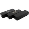Small Black Hard Glasses Case 155×55×36 mm - GAF2R-N with the MJB logo stamped, view 3