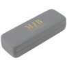 Small Grey Hard Glasses Case 155×55×36 mm - GAF2R-G with the MJB logo stamped, view 1