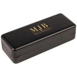 Large Black Hard Glasses Case 167×64×42 mm - GAF3R-N with the MJB logo stamped, view 1