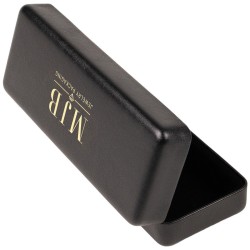 Estojo rígido grande para óculos preto 167×64×42 mm - GAF3R-N com o logótipo MJB estampado, vista 2