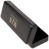 Astuccio rigido grande per occhiali nero 167×64×42 mm - GAF3R-N con il logo MJB stampato a caldo, vista 2