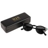 Estuche rígido grande para gafas negro 167×64×42 mm - GAF3R-N con el logotipo MJB estampado, vista 3