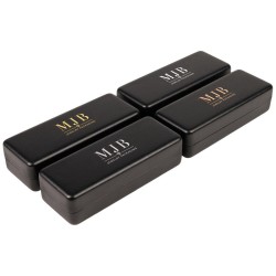 Estuche rígido grande para gafas negro 167×64×42 mm - GAF3R-N con el logotipo MJB estampado, vista 5
