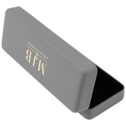 Astuccio rigido grande per occhiali grigio 167×64×42 mm - GAF3R-G con il logo MJB stampato a caldo, vista 2