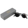 Large Grey Hard Glasses Case 167×64×42 mm - GAF3R-G with the MJB logo stamped, view 3