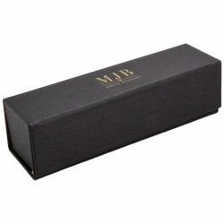 Funda plegable para gafas negra 170×50×45 mm - GAF4P-N con el logotipo MJB estampado, vista 1