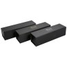 Custodia pieghevole per occhiali nera 170×50×45 mm - GAF4P-N con il logo MJB stampato a caldo, vista 3
