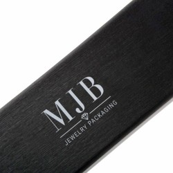 Estojo dobrável para óculos preto 170×50×45 mm - GAF4P-N com o logótipo MJB estampado, vista 6