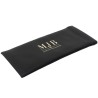Brillen-Softetui schwarz mit Federverschluss 178×85×5 mm - GAF5B-N mit geprägtem MJB-Logo, Ansicht 1