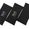 Estojo flexível de mola para óculos preto 178×85×5 mm - GAF5B-N com o logótipo MJB estampado, vista 6