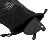 Black Satin Glasses Pouch 205×100×5 mm - GAF7S-N with the MJB logo stamped, view 3