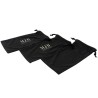 Satin-Brillenbeutel schwarz 205×100×5 mm - GAF7S-N mit geprägtem MJB-Logo, Ansicht 5