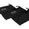 Satin-Brillenbeutel schwarz 205×100×5 mm - GAF7S-N mit geprägtem MJB-Logo, Ansicht 6