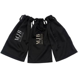 Black Satin Glasses Pouch 205×100×5 mm - GAF7S-N with the MJB logo stamped, view 8