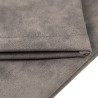 Brillen-Softetui grau mit Samtfutter 178×85×5 mm - GAF6B-G mit geprägtem MJB-Logo, Ansicht 3