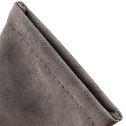 Étui à lunettes souple gris à intérieur velours 178×85×5 mm - GAF6B-G avec le logo MJB marqué à chaud, vue 4
