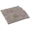Grey Soft Velvet-Lined Glasses Case 178×85×5 mm - GAF6B-G with the MJB logo stamped, view 5