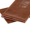 Custodia morbida con velluto per occhiali marrone 178×85×5 mm - GAF6B-M con il logo MJB stampato a caldo, vista 5
