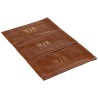 Brillen-Softetui braun mit Samtfutter 178×85×5 mm - GAF6B-M mit geprägtem MJB-Logo, Ansicht 9