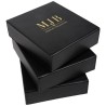 Caja para gafas negra con 3 compartimentos 162×184×52 mm - GAF8C-N con el logotipo MJB estampado, vista 2