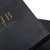 Caja para gafas negra con 3 compartimentos 162×184×52 mm - GAF8C-N con el logotipo MJB estampado, vista 6