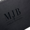 Caja para gafas negra con 5 compartimentos 301×168×52 mm - GAF9C-N con el logotipo MJB estampado, vista 5