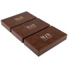 Caja para gafas marrón con 5 compartimentos 301×168×52 mm - GAF9C-M con el logotipo MJB estampado, vista 5