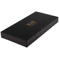 Black Glasses Case with 12 Compartments 468×235×50 mm - GAF10C-N with the MJB logo stamped, view 1