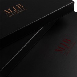 Caja para gafas negra con 12 compartimentos 468×235×50 mm - GAF10C-N con el logotipo MJB estampado, vista 2