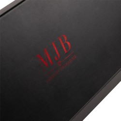 Caja para gafas negra con 12 compartimentos 468×235×50 mm - GAF10C-N con el logotipo MJB estampado, vista 4