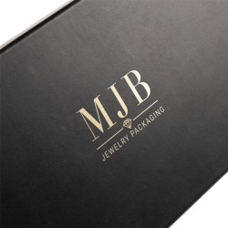 Caja para gafas negra con 12 compartimentos 468×235×50 mm - GAF10C-N con el logotipo MJB estampado, vista 5
