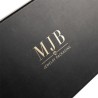 Caja para gafas negra con 12 compartimentos 468×235×50 mm - GAF10C-N con el logotipo MJB estampado, vista 5