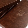 Boîte à lunettes marron à 12 compartiments 468×235×50 mm - GAF10C-M avec le logo MJB marqué à chaud, vue 3