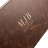 Brown Glasses Case with 12 Compartments 468×235×50 mm - GAF10C-M with the MJB logo stamped, view 4
