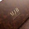 Caja para gafas marrón con 12 compartimentos 468×235×50 mm - GAF10C-M con el logotipo MJB estampado, vista 5