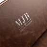 Caja para gafas marrón con 12 compartimentos 468×235×50 mm - GAF10C-M con el logotipo MJB estampado, vista 6