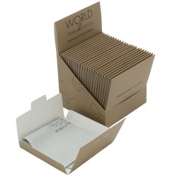 Paño de microfibra para gafas gris claro 180×180 mm - GAF12L con el logotipo MJB estampado, vista 2