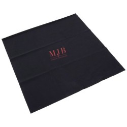 Paño de microfibra personalizado para gafas negro 300×350 mm - GAF13L-N con el logotipo MJB estampado, vista 2