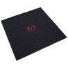 Panno in microfibra con logo per occhiali nero 300×350 mm - GAF13L-N con il logo MJB stampato a caldo, vista 2