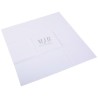 Personalised White Microfibre Lens Cloth 300×350 mm - GAF13L-B with the MJB logo stamped, view 2