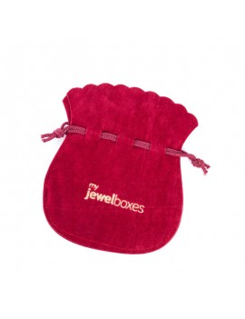 Bolsa antelina para joyería personalizada con cierre de cordón BAN14