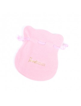 Bolsa antelina para joyas personalizada con cordón BAN42RB