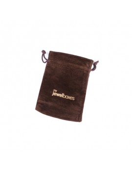 Bolsa antelina para joyas personalizada con cordón BAN51M