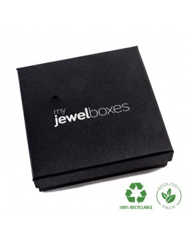 Caja ECOLOGICA joyeria COLLAR 120x120x32 mm. WAS9ECO