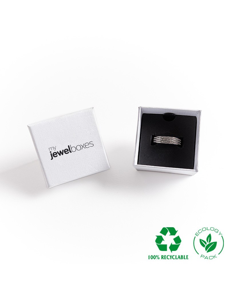 Caja ECOLOGICA joyeria ANILLO  51x51x33 mm. NEB2ECO